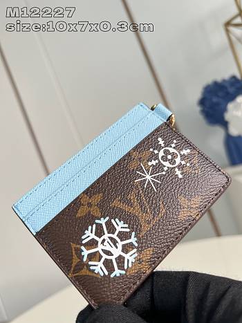Louis Vuitton Snow Show LV Charms Card Holder 10 x 7 x0.3 cm