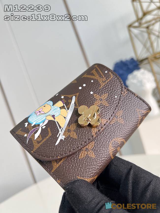 Louis Vuitton Snow Show Rosalie Wallet Blue 11 x 8 x 2 cm - 1