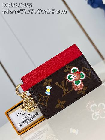 Louis Vuitton Gingerbread Candy Factory Card Holder Pink 10 x 7 x 0.3 cm