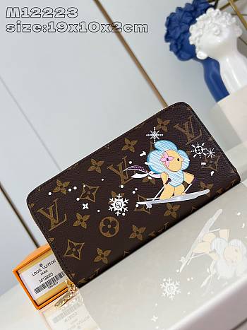 Louis Vuitton Snow Show Zippy Blue 19 x 10 x 2 cm