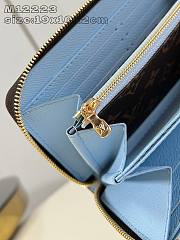 Louis Vuitton Snow Show Zippy Blue 19 x 10 x 2 cm - 5