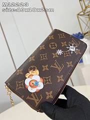 Louis Vuitton Snow Show Zippy Blue 19 x 10 x 2 cm - 4
