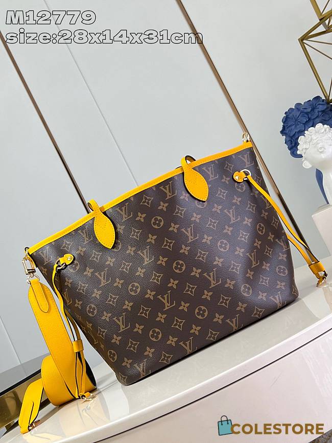 Louis Vuitton Neverfull Bandoulière Inside Out Yellow 28 x 14 x 31 cm - 1