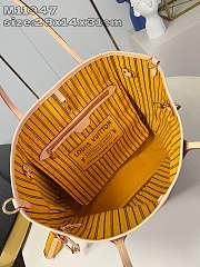 Louis Vuitton Neverfull Bandoulière Inside Out Yellow And Biege 28 x 14 x 31 cm - 4