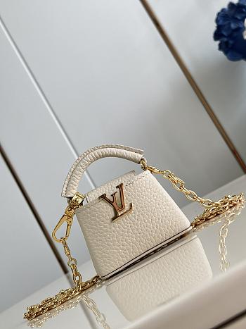 Louis Vuitton Caoucines Micro Bag White 21 x 14 x 8 cm