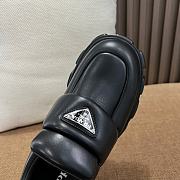 Prada Women Soft Padded Nappa Leather Loafers-Black - 3