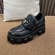 Prada Women Soft Padded Nappa Leather Loafers-Black - 2