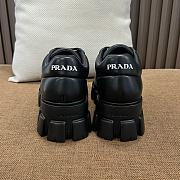 Prada Women Soft Padded Nappa Leather Sneakers -Black - 2