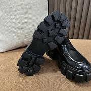 Prada Soft Padded Nappa Shiny Leather Loafer-Black - 5