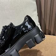 Prada Women Soft Padded Nappa Shiny Leather Loafers-Black - 4