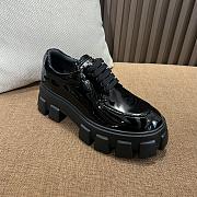 Prada Women Soft Padded Nappa Shiny Leather Loafers-Black - 2