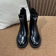 Prada Chelsea Boots With Fur Black - 1