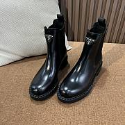 Prada Chelsea Boots With Fur Black - 6