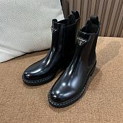 Prada Chelsea Boots With Fur Black - 4