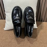 Prada Mocassini Chocolate In Pelle Spazzolata Loafer Black - 2