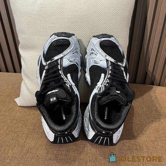 Balenciaga Stapler Sneakers Black And White - 1