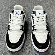 Louis Vuitton Trainer White Blue  - 1