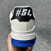 Louis Vuitton Trainer White Blue  - 4