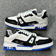 Louis Vuitton Trainer White Blue  - 2