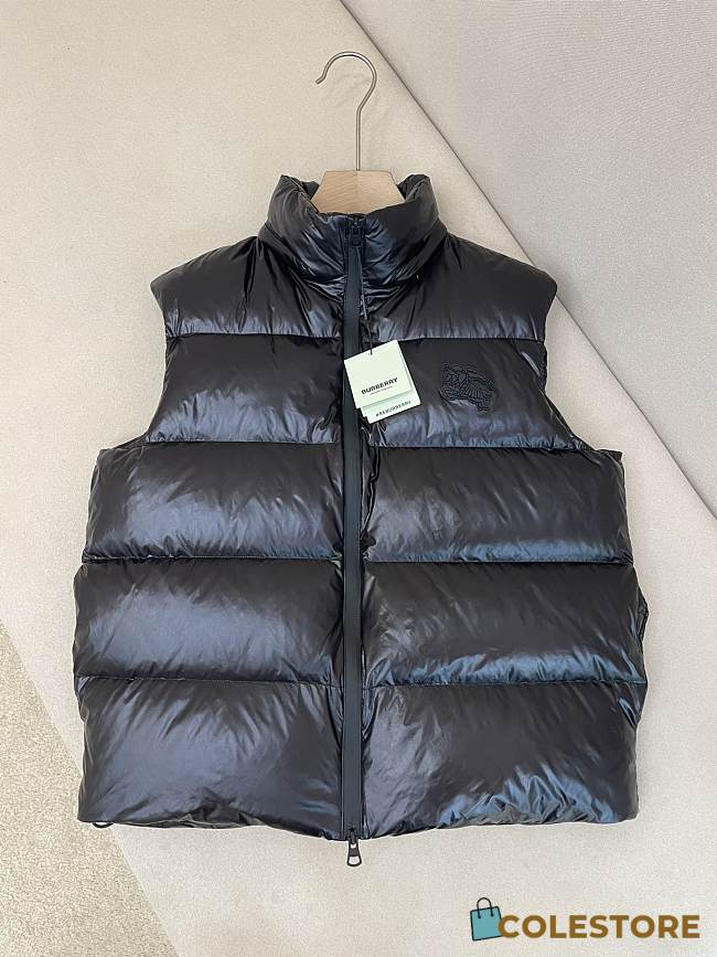  Burberry High-neck Padded Gilet in black - 1