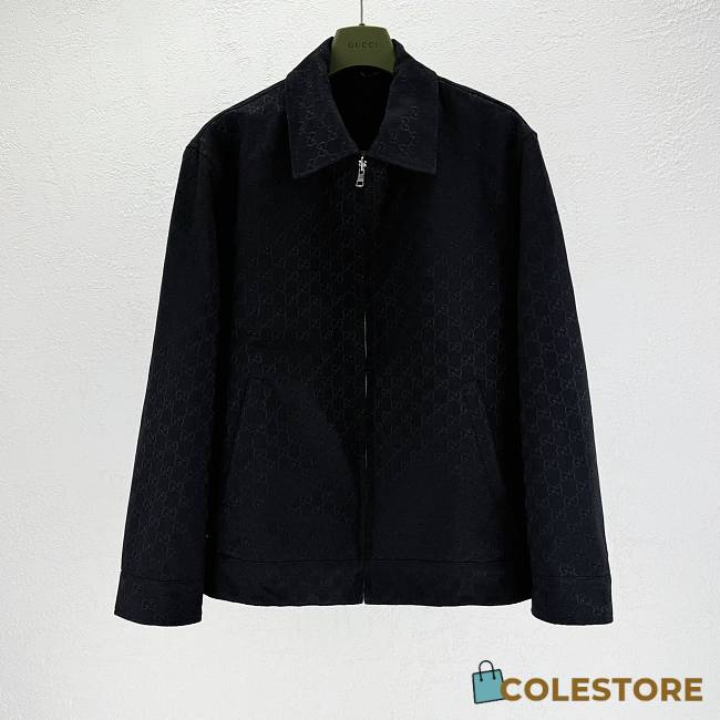  Gucci GG All Over Bomber Jacket Black  - 1