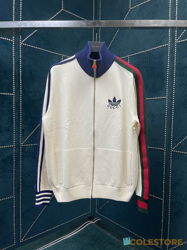 Gucci x Adidas collaboration track jacket White  - 1