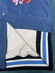 Gucci cherry patch bomber jacket Blue - 5
