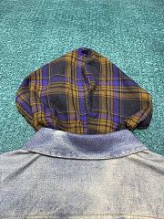 Acne Studios Gradient Plaid Shirt with Hood - 3