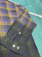 Acne Studios Gradient Plaid Shirt with Hood - 5