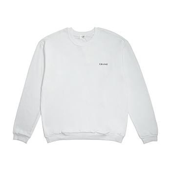  Celine Classic Logo Sweatshirt White 