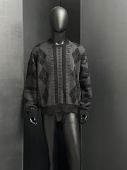 Balenciaga Jacquard Crewneck Black - 1