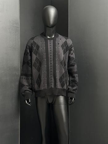 Balenciaga Jacquard Crewneck Black