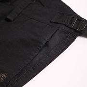 Balenciaga Oversized Distressed Denim Pants Black - 4