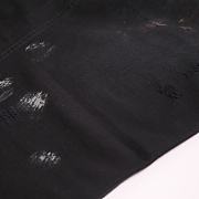Balenciaga Oversized Distressed Denim Pants Black - 3