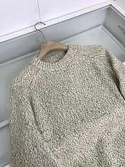 Balenciaga speckled knit sweater green - 5