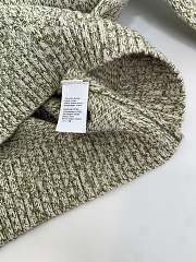 Balenciaga speckled knit sweater green - 4
