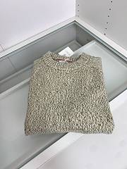 Balenciaga speckled knit sweater green - 2