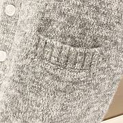 Balenciaga gray shawl collar cardigan  - 2