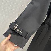 Dior 24ss Dragonfly Embroidered Trench Coat Black - 5