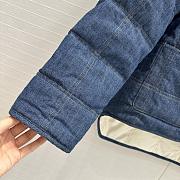 denim puffer jacket - 4
