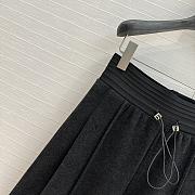 Miu Miu Wool Wide-Leg Pants Black - 5