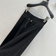 Miu Miu Wool Wide-Leg Pants Black - 3