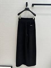 Miu Miu Wool Wide-Leg Pants Black - 2