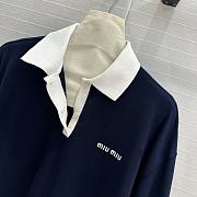 Miu Miu long-sleeve polo shirt Black - 4