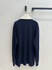 Miu Miu long-sleeve polo shirt Black - 5