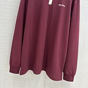 Miu Miu long-sleeve polo shirt Red - 6
