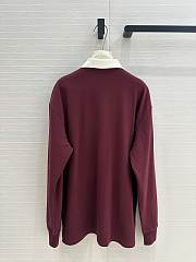 Miu Miu long-sleeve polo shirt Red - 5