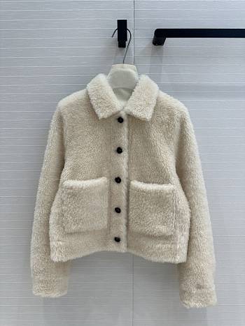 BC Shearling Jacket White 