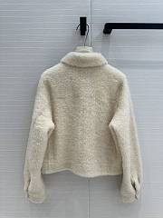 BC Shearling Jacket White  - 6