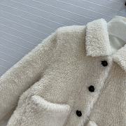 BC Shearling Jacket White  - 2